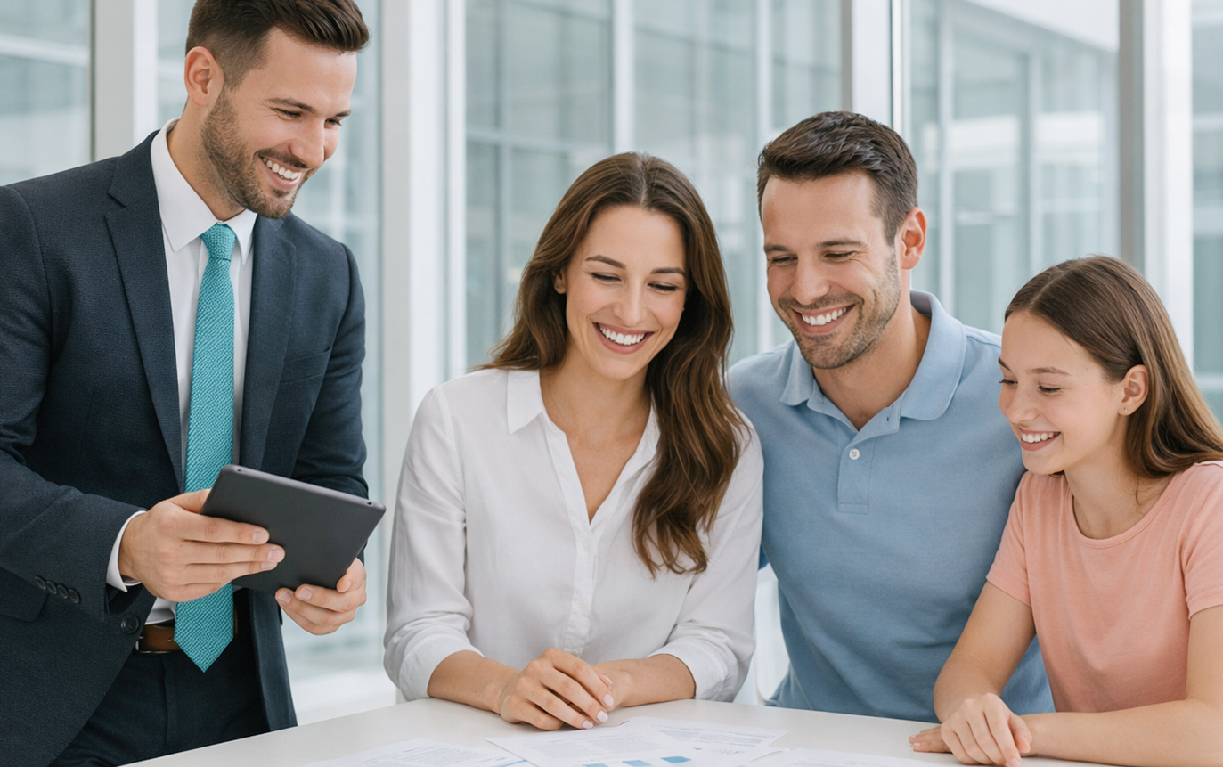 Geschäftsleute besprechen Dokumente im Büro
