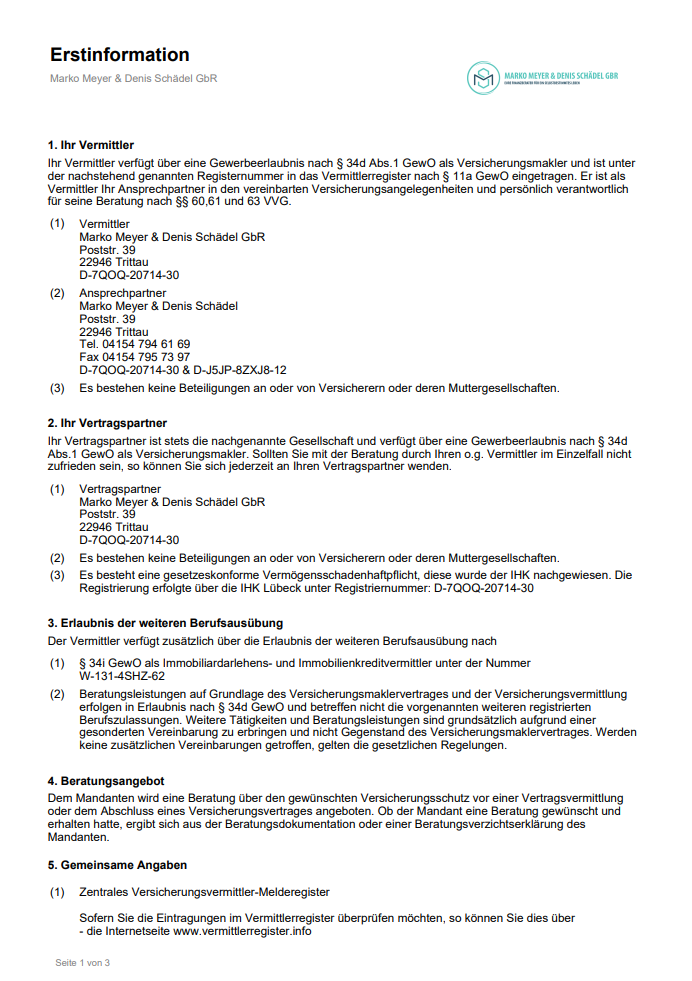 Versicherung und Finanzberater